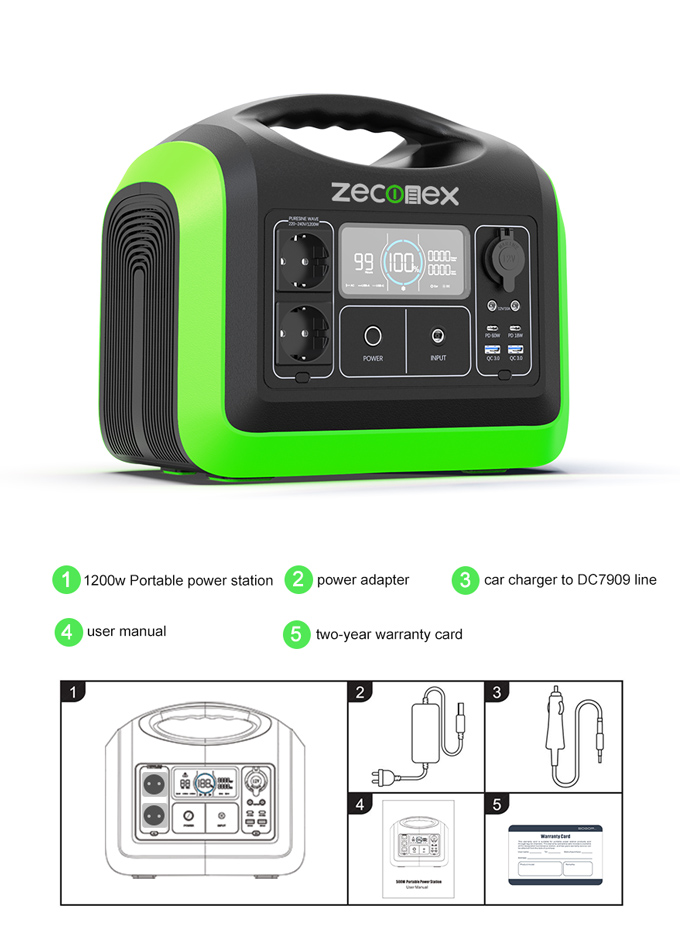Zeconex 1200W Portable Power Station10 Zeconex 1200W Portable Power Station10
