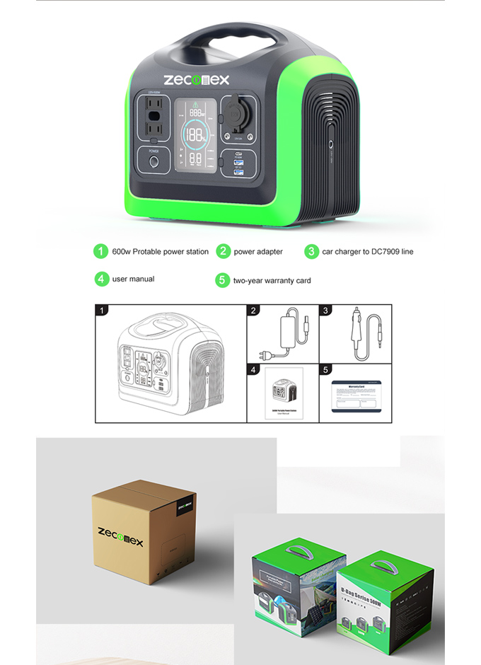 Zeconex 600W Portable Power Station10