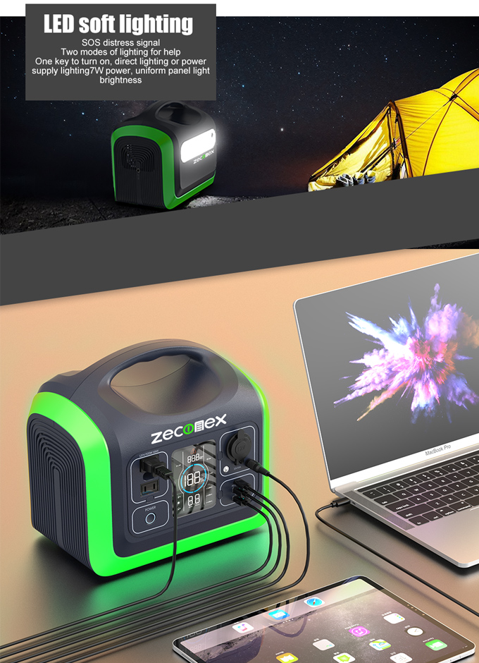 Zeconex 600W Portable Power Station4