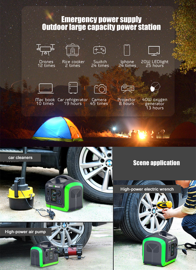 Zeconex 600W Portable Power Station6
